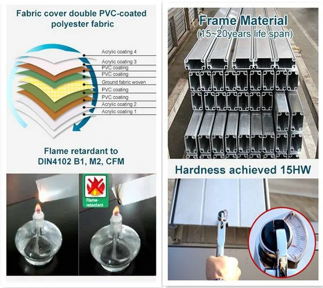 paddle court tent material