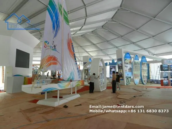 Large Free Standing Commercial Trading Frame Tents No Center Poles For Sale