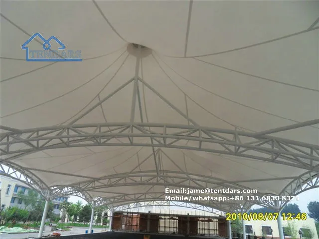 Tensile membrane structure shade