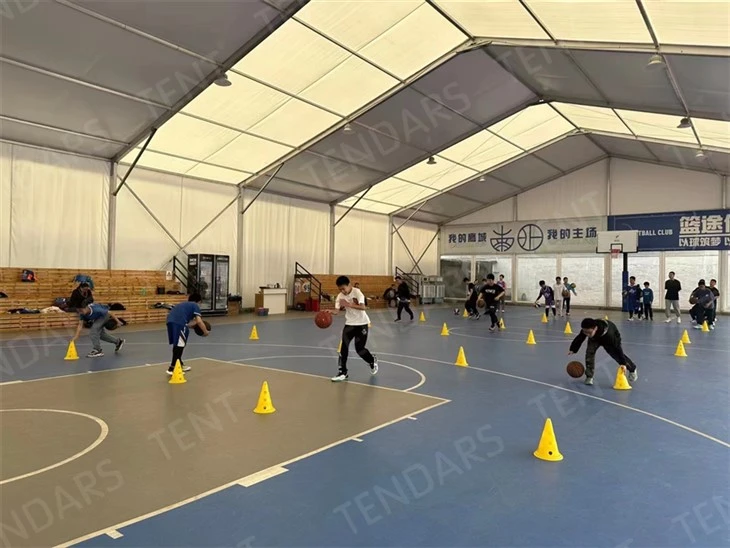 Adăpostul terenului de baschet